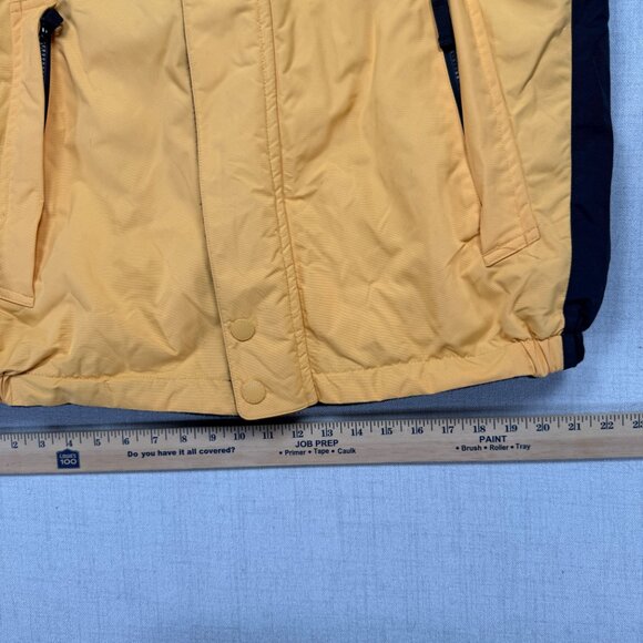 Vintage Nautica Reversible Jacket Yellow Navy Fleece Shell Zip Front Size XXL - Picture 11 of 14